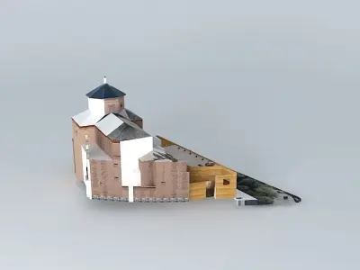 San Marcos Cultural Center of Toledo and Historical Archive Free 3D model