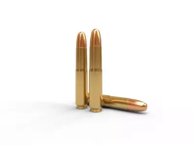 112x60mm Schuler Ammo Low-poly 3D model