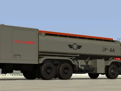 Japan Air Self Defense Force 2000L Fuel Supply Vehicle 3D model