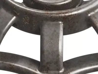 Rusty Valve Handle Wheel 3D model