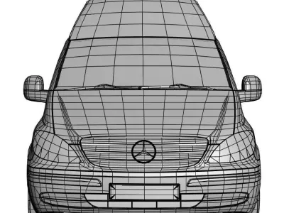 Small ambulance car 3D model