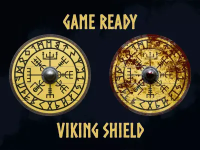 Viking Shield 5 - New and bloody 3D Model Collection