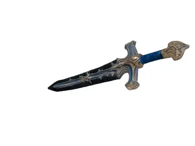 Fantasy Ornate Sword GameReady Asset Low-poly 3D model