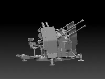 German 20mm Flak 38 3D print model