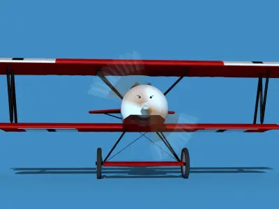 Fokker D-VI V02 3D model