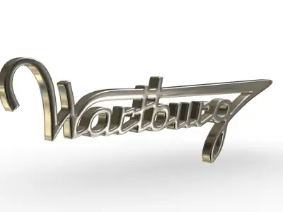 wartburg logo 3D model