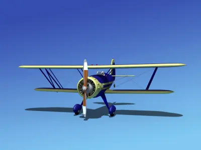 Waco YMF-5 V13 3D model