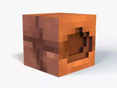 Minecraft Armadillo Low-poly 3D model