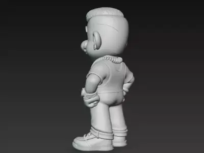 Mario Bros haircut casual Free 3D print model