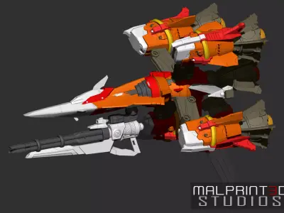 MB Inspired Gunbarrel Striker Pack for MG Strike Gundam VerRM 3D print model