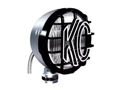 OFF ROAD FOG LIGHT 1 SILVER 3D model