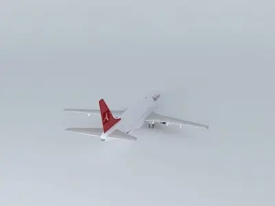 AlbaStar Airlines Boeing 737 400 Free 3D model