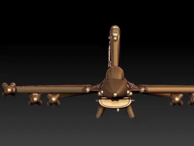 F16 Figher plane 3D print model