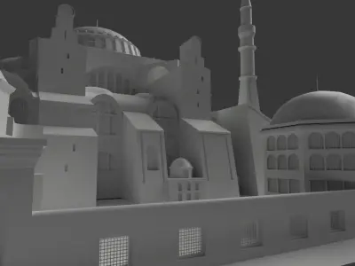 Ayasofya Cami Hagia Sophia 3D 3D model