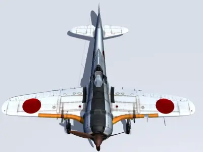 Nakajima Ki-44 shoki 3D model