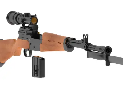 MAS-49 rifle 3D model