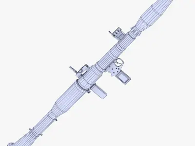 RPG 7 Launcher Low-poly 3D model purchase