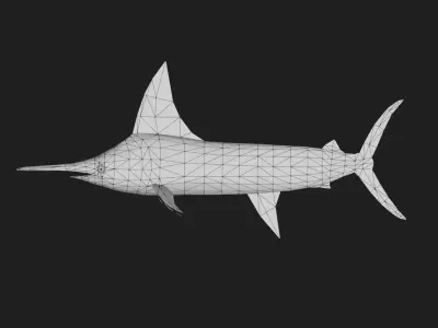 Marlin Low-poly 3D model