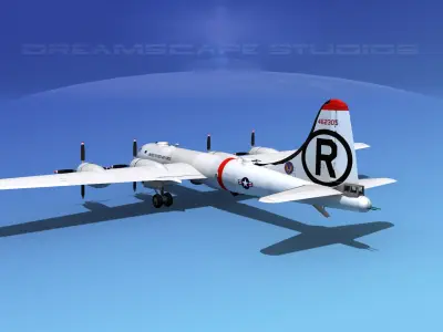 Boeing B-29 Superfortress USAF 3D model