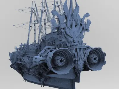 Dragon Queens Airship Grand 1 3D model