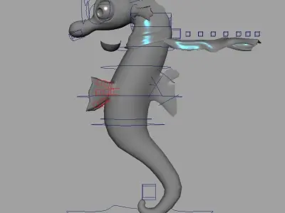 Rig Horsi Low-poly 3D model