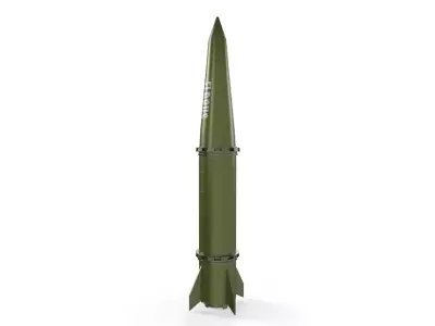 Iskander Tactical Ballistic Missile Low-poly 3D model