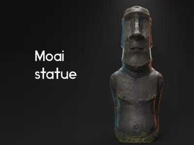 Moai statue - Easter Island statue 3D model