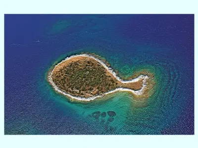 Fish Shaped Island 3D model