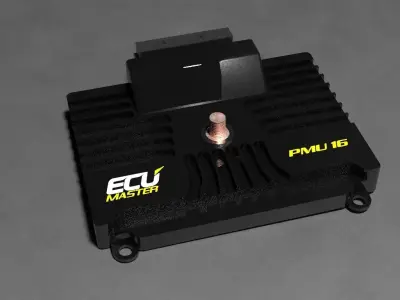 Ecumaster PMU-16 computer Low-poly 3D model