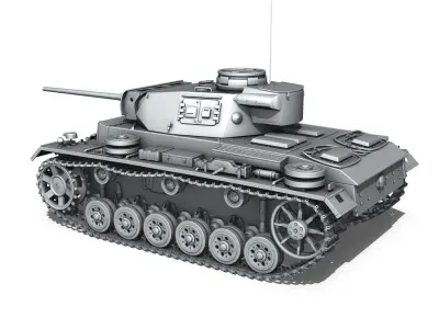 PzKpfw III - Panzerkampfwagen III - Ausf L  3D model