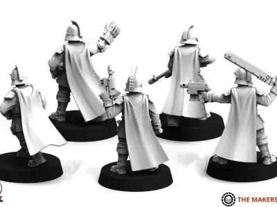 Feudal Guard - Infantry Sergeant Builder 3D print model