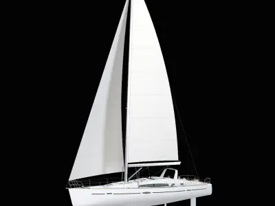 Beneteau Oceanis 50 Yacht 3D model