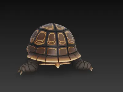 Turtle Realistic 3D Model - Low Poly Realistic Low-poly 3D model