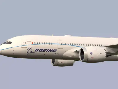 Boeing-787-8 Low-poly 3D model