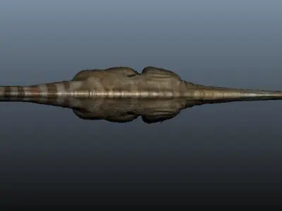 Apatosaurus dinosaur 3D model