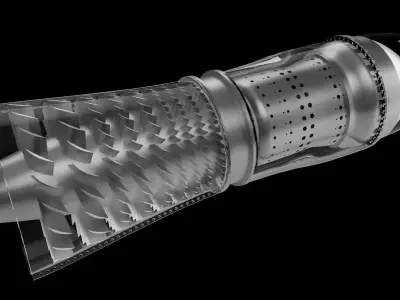 axial-jet-engine 3D print model