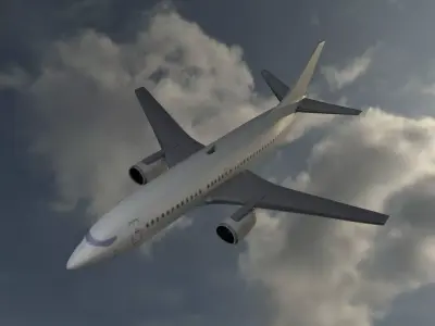 Aeroplane 3d Model Low-poly 3D model