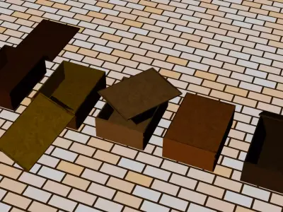 wooden crates 3D model order
