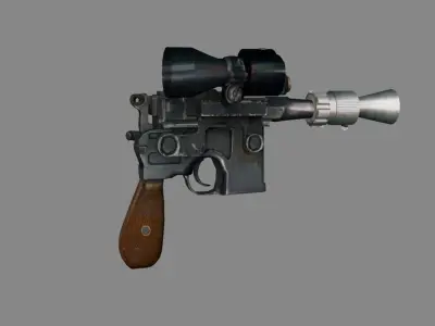 Gun star wars force awakens 3D model