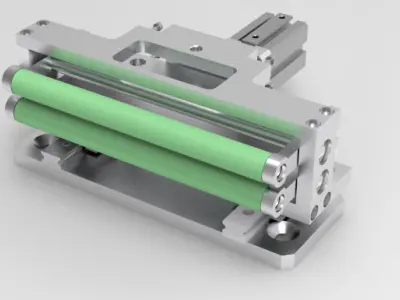 Automation roll angle adjustment mechanism Low-poly 3D model