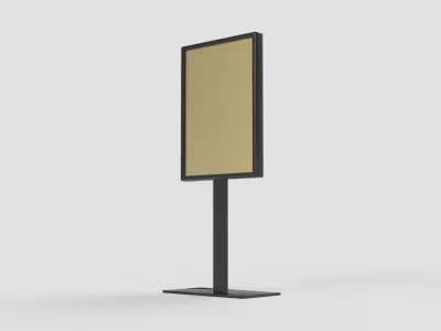 Matte Display Stand 3D model