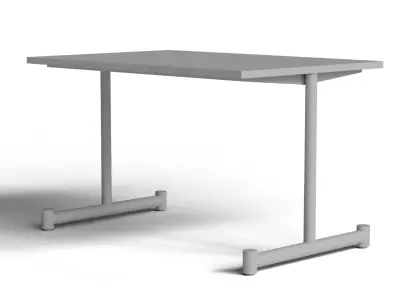 Modern Restaurant Dining Table Free low-poly 3D model