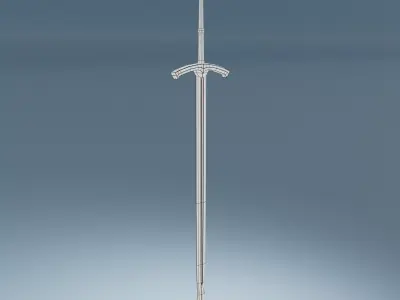 Medieval Sword 3D Model Rigged 3D model