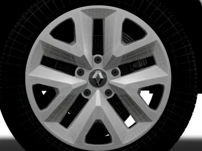 Renault Kangoo EV Van 2022 wheel 3D model