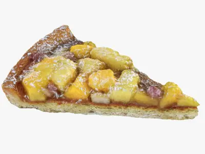 Tropical Fruit Tart 3D model