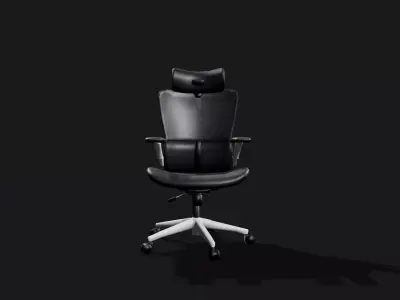 Ergonomic office chair Free low-poly 3D model