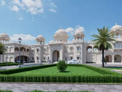 Rajasthani heritage Haweli 3D model