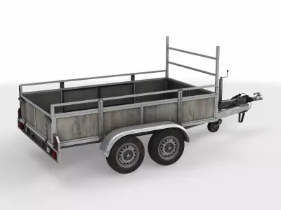 utility trailer 3D model