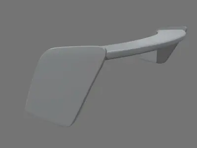 Car Spoiler 04 Low-poly 3D model