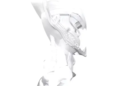 Sci-Fi helmet model sculpt 3D model